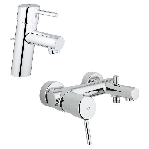 Комплект смесителей Grohe Concetto 32204001+32211001 хром