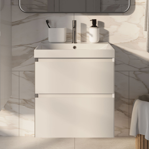 Тумба с раковиной AVS Гармония 60 SL белая