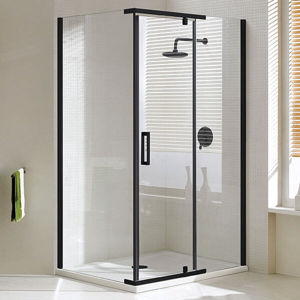 Душевой уголок AVS Фаворит 100x90 профиль черный матовый, стекло прозрачное