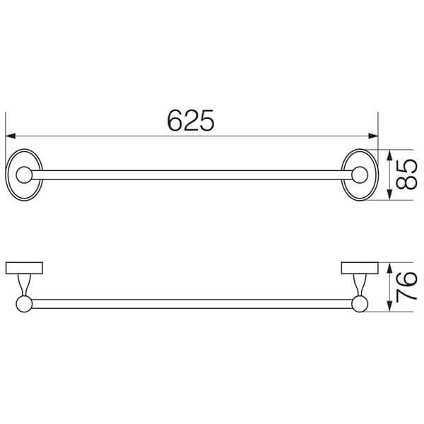 Полотенцедержатель 60 см Bonjour Veragio VR.BNR-7821.BR