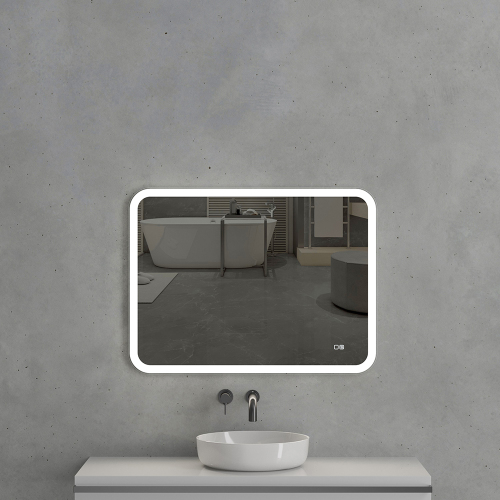 Зеркало с подсветкой AVS Байкал 90x65 см, антипар