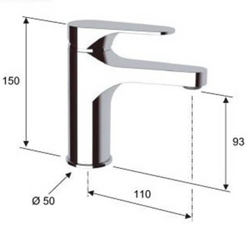 Смеситель для раковины Remer Class line L11 хром