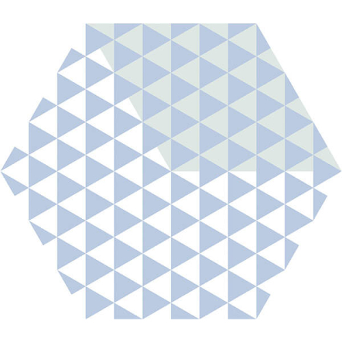 Керамогранит 23x27 матовый azul Peonia KEROS M138