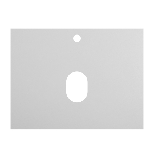 KEP-60-BO Столешница  616x468х11 мм из керамогранита с отв. под смес. Bianco Opaco BELBAGNO