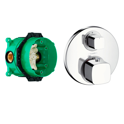 Термостат для душа Hansgrohe Ecostat E 31572000+01800180 хром