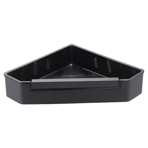 Полка угловая AVS Kori, 20х20 см, черный матовый, с бортиком-скребком