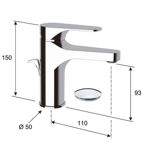 Смеситель для раковины Remer Class line L10 хром