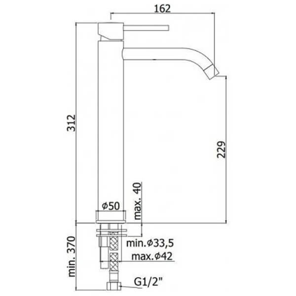 Смеситель для раковины Paffoni Light LIG081BO белый матовый