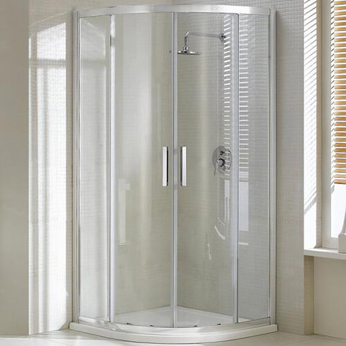 Душевой уголок AVS Раунд 80x80 профиль хром, стекло прозрачное