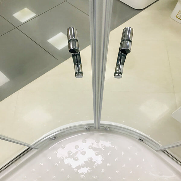 Душевой уголок AVS Раунд 100x100 профиль хром, стекло прозрачное