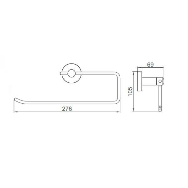 Держатель бумажного полотенца A12105-2