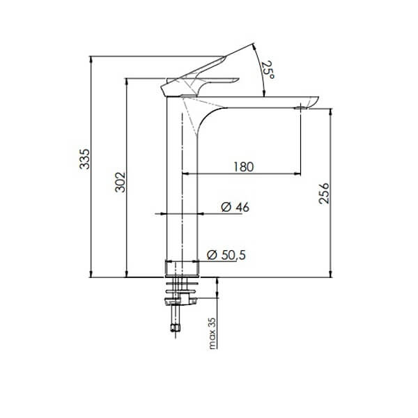 Смеситель для раковины Remer Infinity I11LBO белый матовый