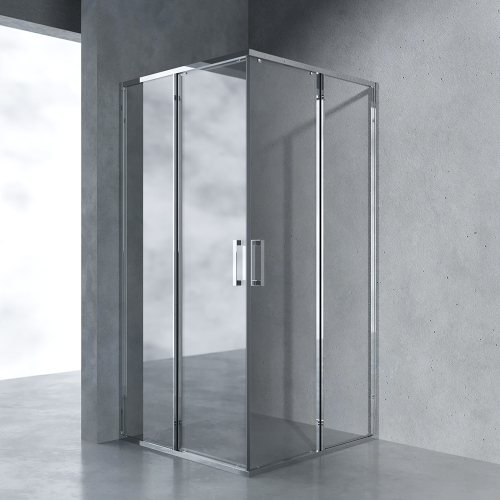 Душевой уголок AVS Куб Лайт 100x100 см профиль хром, стекло прозрачное