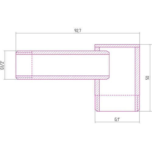 Угловое соединение 1/2х1 ш/ш Сунержа 00-1506-0112