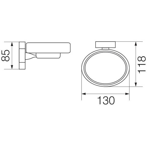 Мыльница Bonjour Veragio VR.BNR-7850.BR