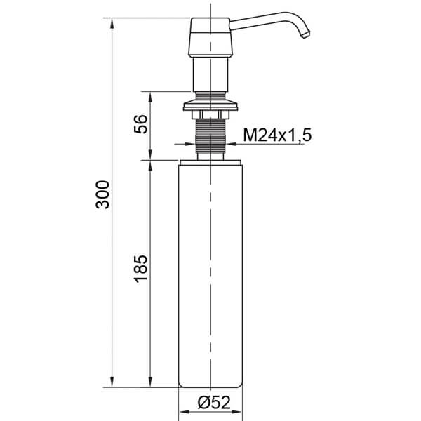 Дозатор жидкого мыла Veragio VR.SBR-8441.BR
