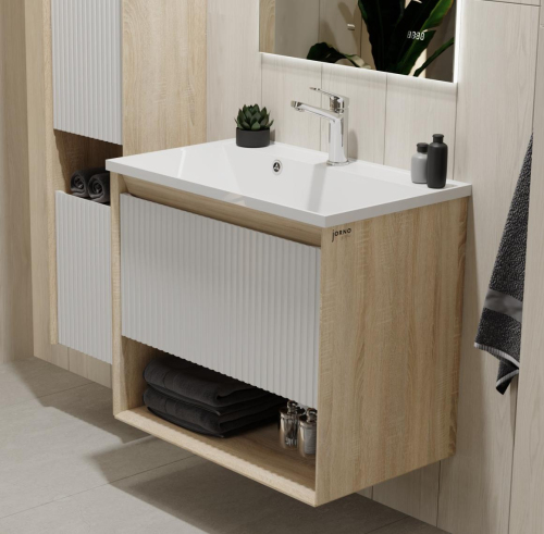 Тумба с раковиной Jorno Tossony 90 сонома светлая