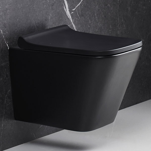 Унитаз подвесной AVS Модерн безободковый, черный матовый
