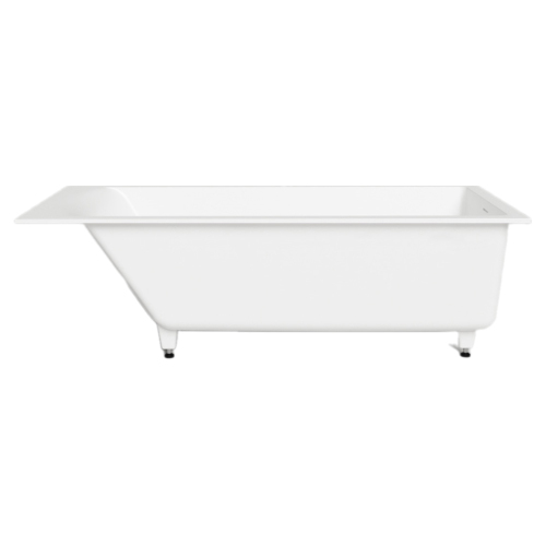 Ванна из искусственного камня Salini Cascata Kit S-Sense 170х70 белая, с ножками и донным клапаном