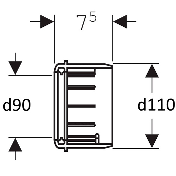 Переход для инсталляции 110х90 Grohe 42242000