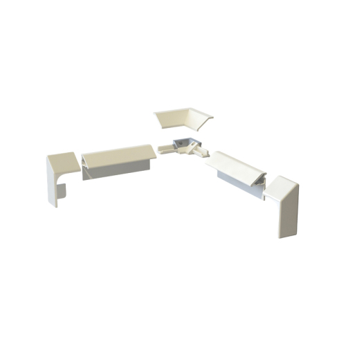 Бордюр AVS KDP-195/20 L/P 195 см, 2 шт, с комплектом заглушек