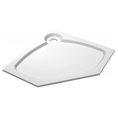 Поддон для душа Cezares Tray S 90x90 белый, пятиугольный, искуственный мрамор, без сифона
