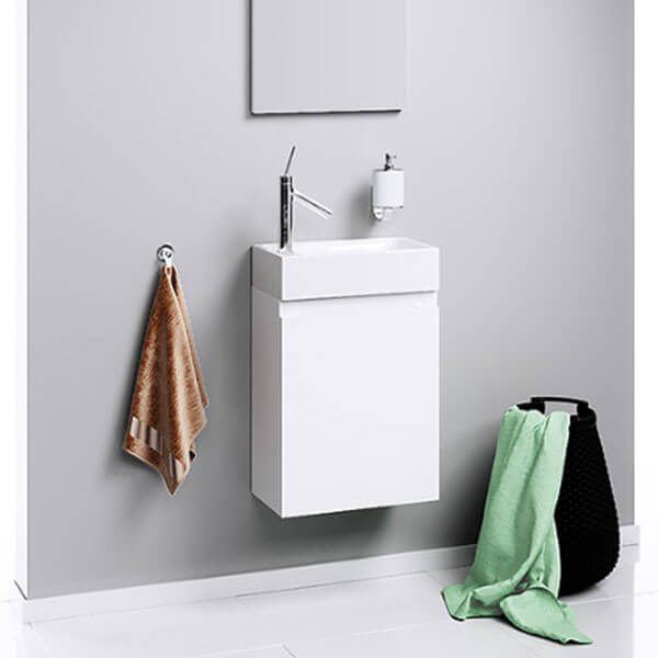 Тумба с раковиной 40 подвесная Leon-MP Aqwella Ln-MP.01.04/W