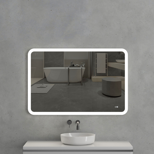 Зеркало с подсветкой AVS Байкал 120x80 см, антипар