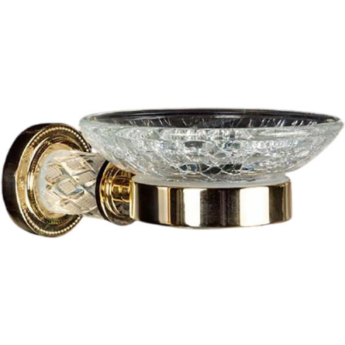 10903-CRST-G Мыльница стекло к стене Золото MURANO KRYSTAL BOHEME 10903-CRST-G Мыльница стекло к стене Золото MURANO KRYSTAL BOHEME