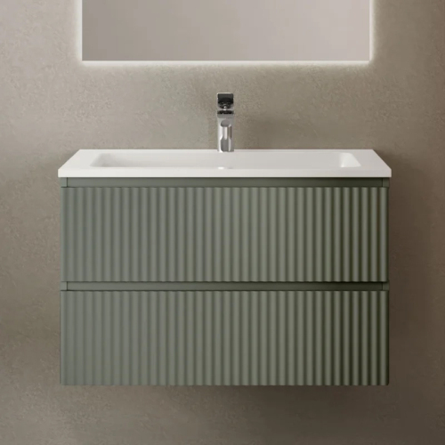 Тумба с раковиной RAVAL Coste 80 зеленая