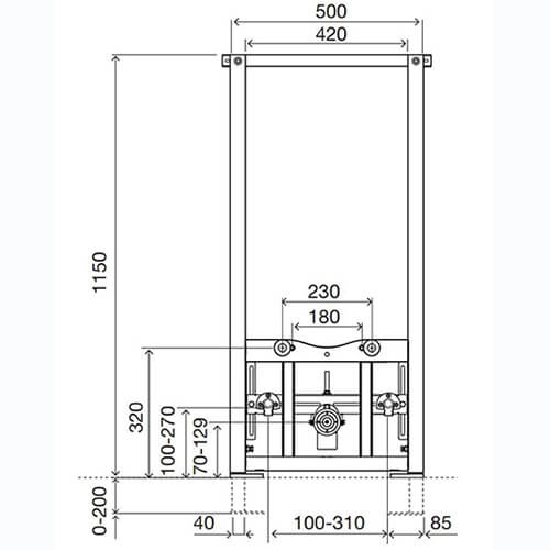 Инсталляция для биде Easy Oli 136078