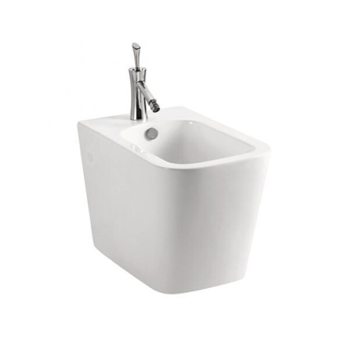 Биде напольное Sole Cube белое