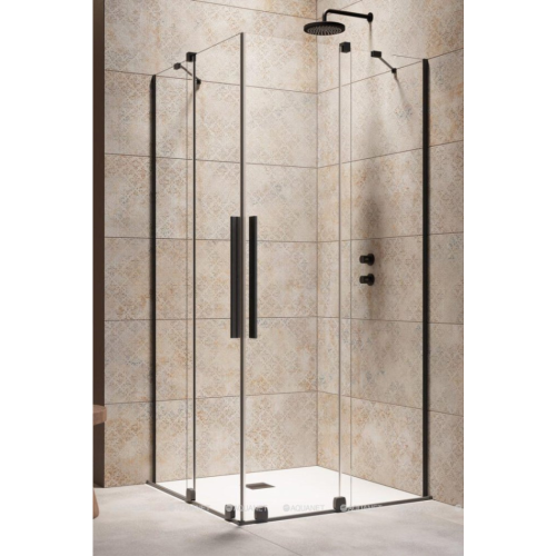 Душевой уголок Radaway Furo 10105100-54-01 100х100 профиль черный, прозрачное стекло