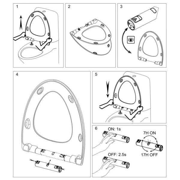 Подсветка для сиденья Jacob Delafon Nouvelle vague E20915-CP