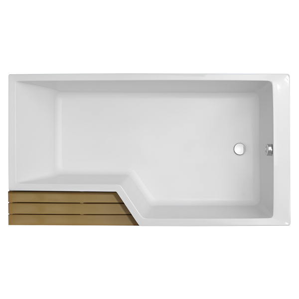 Акриловая ванна Jacob Delafon Bain Douche NEO 160х90 R белая, без каркаса