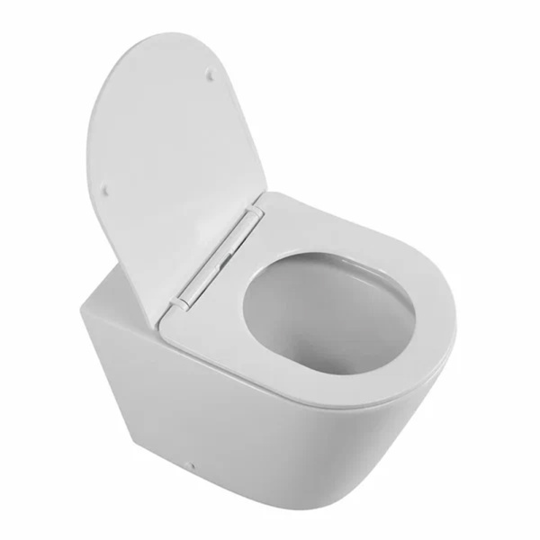 BB1003CBR/SC Унитаз приставной БЕЗОБОДКОВЫЙ с сиденьем FLAY-R BELBAGNO