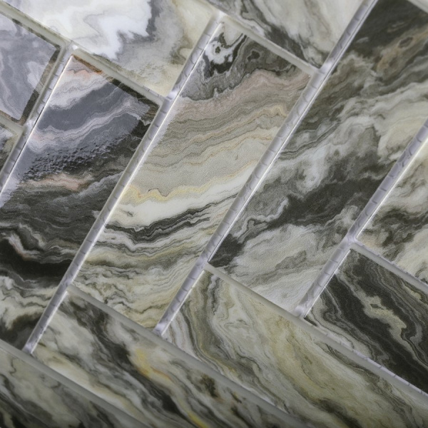 Мозаика Bonaparte Hadar Grey 26,8x28,6 стеклянная