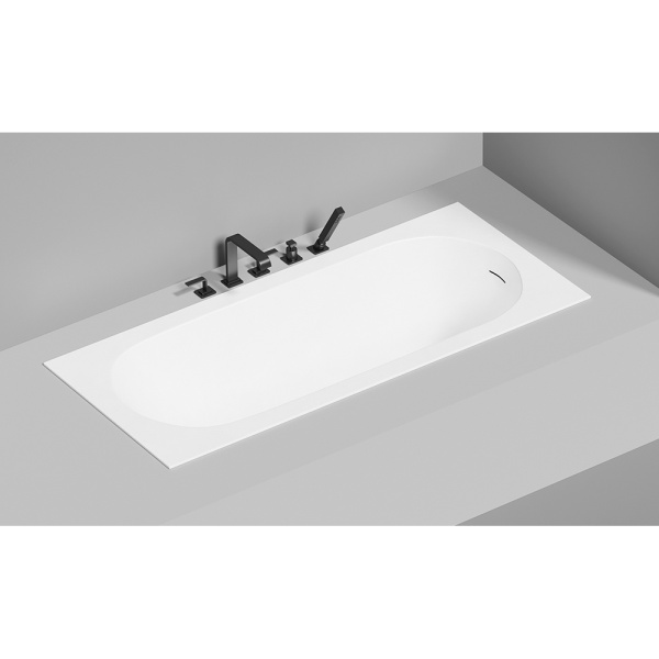 Ванна из искусственного камня Salini Ornella KIT S-Stone 170x75 белая матовая, с ножками