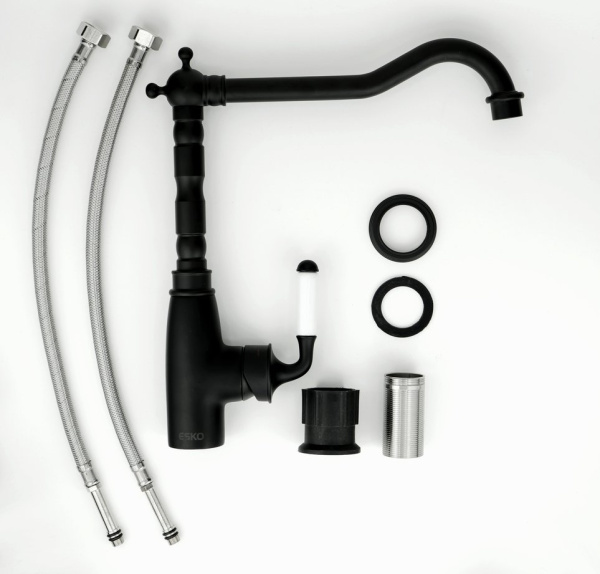 Смеситель для кухни Esko Florence FR 03 B черный матовый