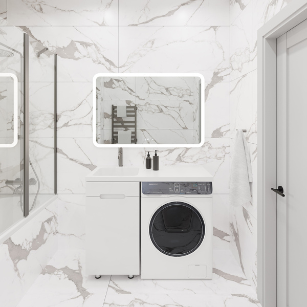 Раковина AVS Прима 110x48 L, белая