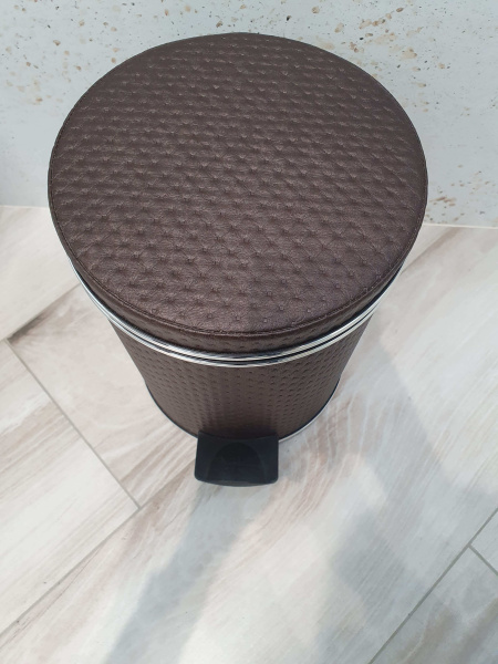 Ведро для мусора AVS шоколад 5 л