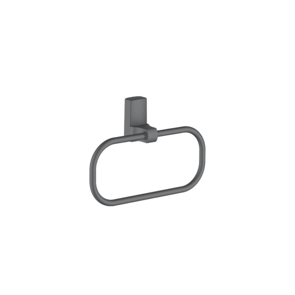 Набор Accoona 125AT графит Ершик+Дозатор+Бумагодержатель открытый+Полотенцедержатель-кольцо