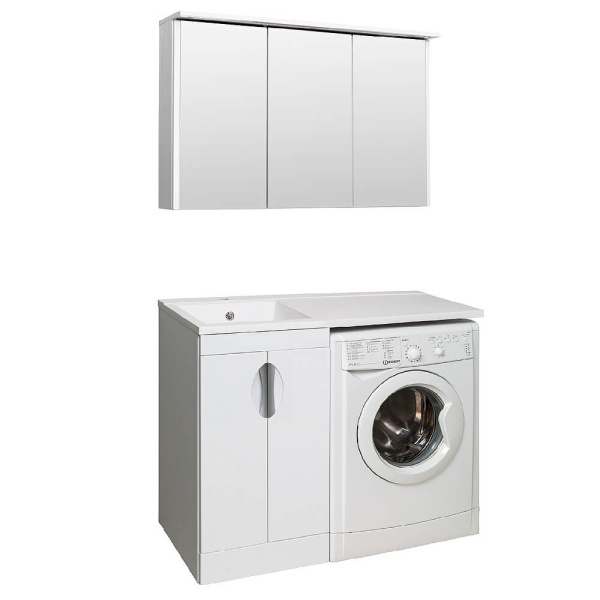 Тумба с раковиной Runo Лира 00-00000144+00-00001119 105 левая