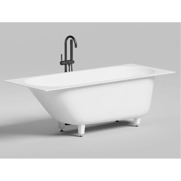 Ванна из искусственного камня Salini Ornella Kit S-Stone 170x70 белая, с ножками и донным клапаном