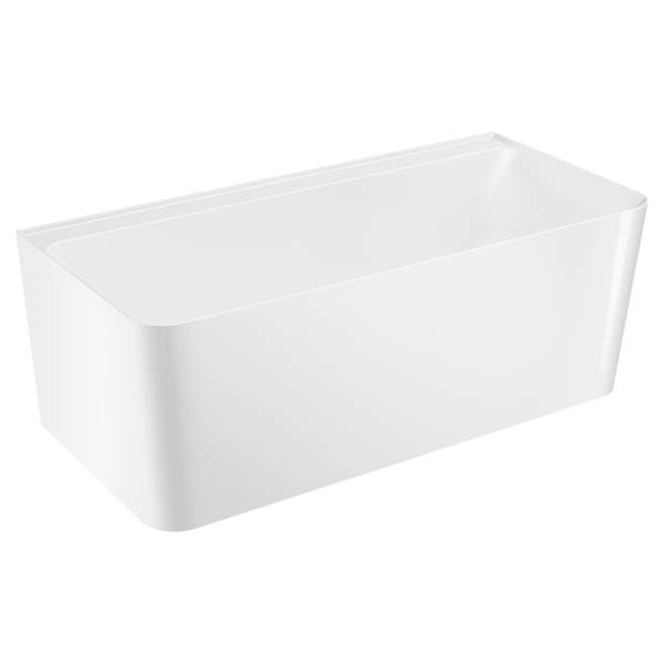 Акриловая ванна AVS Сканди 160x75 белая, с донным клапаном