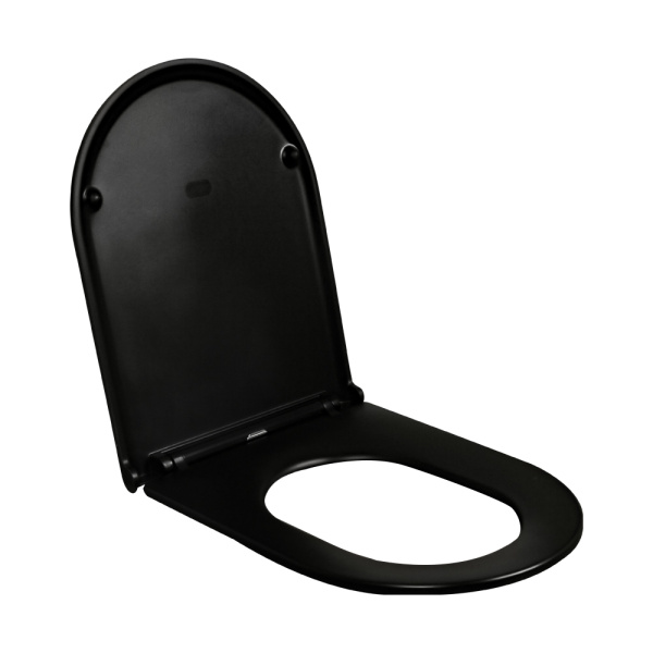 Крышка-сиденье AVS HY2049-MB с микролифтом черное быстросъемное
