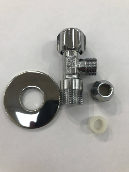 Кран угловой 1/2х3/8 с цангой GROHE 2201800M