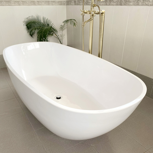 Ванна из искусственного камня Aqua de Marco Angelo 175x80 белая