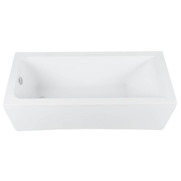 Акриловая ванна Aquanet Bright 165x70 белая, c каркасом и экраном