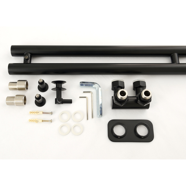 Полотенцесушитель водяной Сунержа Нюанс EU50+ 10х87 черный матовый